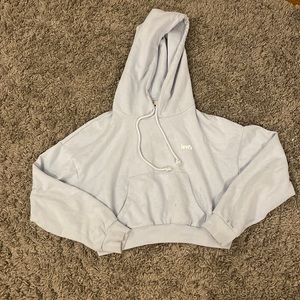 Levis baby blue colored cropped sweatshirt